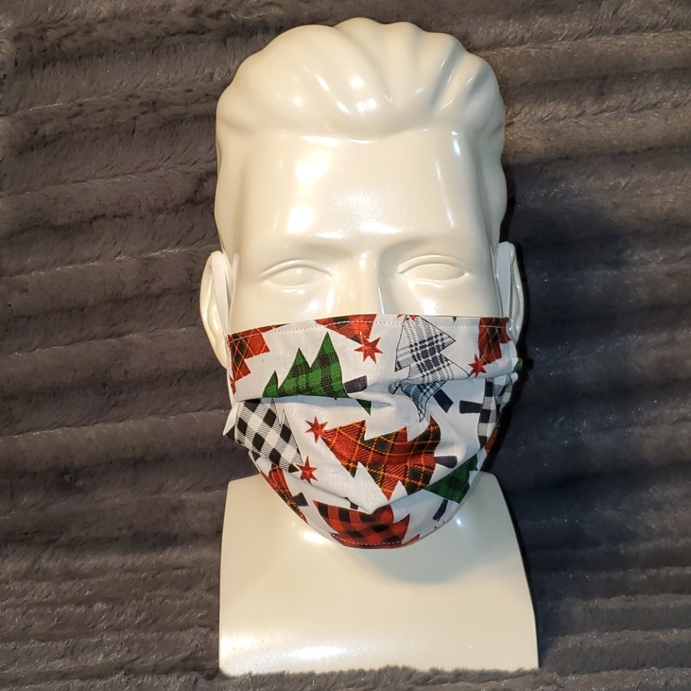 Reversible Rustic Christmas Tree Mask Teen/Adult S